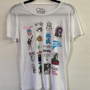 Chaser White Tee with Graphic Design